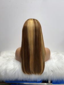 Perruque Lace Front Vert Foncé Cheveux Humains Lisses 13x4 Pré-Pluckée pour Femmes, Cheveux Vierges Brésiliens Colorés - Product Image 4