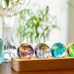 Bola de Cristal Luminosa con Forma de Estrella y Planeta, Decoración Fantástica para el Hogar, Modelo Cósmico, Regalo de Navidad - Product Image 2