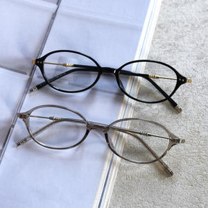Lmamba 72376ビンテージ高品質TR90 + メタルオーバル光学メガネ2026レトロクラシック眼鏡フレーム男性女性 - Product Image 2