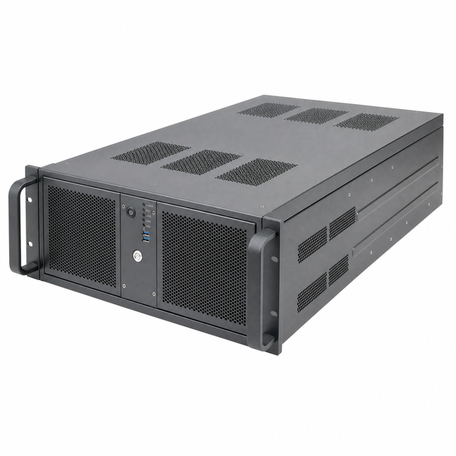 TZR Custom 19 Inch Rackmount GPU Workstation Case Heavy Duty Powder Coated Steel Sheet Metal Enclosure OEM Factory Supplier