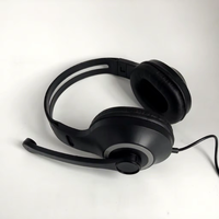 Casque filaire supra-auriculaire avec prise jack 3,5 mm, son stéréo, casque de jeu avec microphone