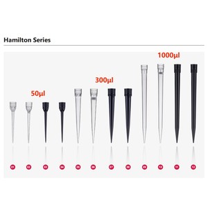 Hoge Kwaliteit Experimentele Verbruiksartikelen 300ul Zwart Geleidende Pipet Tips Voor Laboratorium Medisch Gebruik Testen - Product Image 3