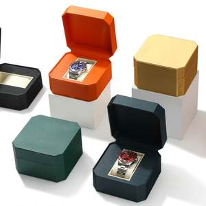 กล่องใส่นาฬิกาหนัง PU ทรงสี่เหลี่ยมหรูหรากล่องของขวัญพิมพ์ลายแบบกำหนดเอง - Product Image 4