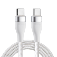 Cable de Alimentación de Cobre Puro de 1M con USB-C a USB-C, Carga Rápida de 3A y 60W PD, para MacBook Pro y Teléfonos Móviles Android