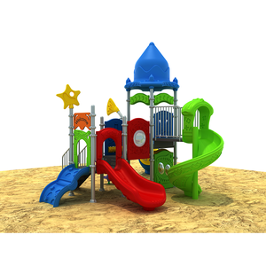 อุปกรณ์พลาสติกเชิงพาณิชย์สวนสนุกกลางแจ้งสนามเด็กเล่นโฮมเมดสไลด์ - Product Image 1