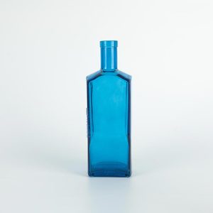 Muestras gratis Flat Square Desiree 75cl 0.75L Botellas de licor con logotipo grabado personalizado con corcho - Product Image 4