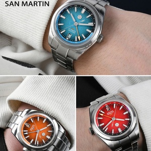 นาฬิกา San Martin รุ่น SN0144BGX ขนาด 39 มม. หน้าปัดเคลือบ JianZhan GMT Miyota 9075 นาฬิกาหรู Gada สำหรับผู้ชาย ระบบออโตเมติกจักรกล สไตล์จีน - Product Image 4