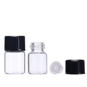 Tubos de ensayo de vidrio transparente al por mayor de 2 ml con tapa de rosca de vidrio y superficie grabada con ácido para envasado de <span class=keywords><strong>tampones</strong></span> - Product Image 4