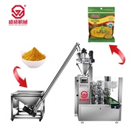 100G 200G 500G farine de maïs Matcha cacao poudre rotatif Doy remplissage sac préfabriqué debout pochette à fermeture éclair Machine à emballer automatique