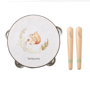 Ensemble d'instruments de musique en <span class=keywords><strong>bois</strong></span> pour bébé, jouet éducatif précoce apaisant avec piano à 8 octaves, tambour, <span class=keywords><strong>tambourin</strong></span> et hochet, jouets musicaux - Product Image 2