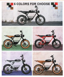 EU 창고 전기 자전거 팻 타이어 전기 하이브리드 자전거 20인치 도시 통근용 전기 로드 바이크 - Product Image 2