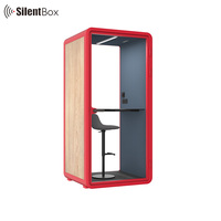 Cabine insonorisée individuelle pour studio privé, mobilier de bureau ouvert, pods acoustiques de travail, cabine téléphonique mobile pour une personne