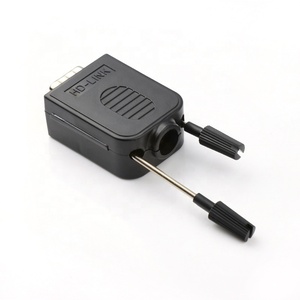 터미널 커넥터에 긴 볼트 및 너트 솔더 무료 수 어댑터 DB9 DSub VGA 수 커넥터 단일 모듈 케이스 포함 - Product Image 4