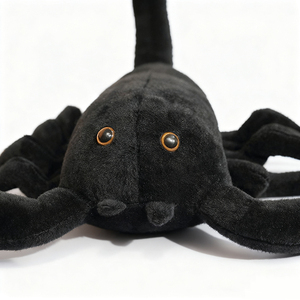 Мягкие игрушки-скорпионы черного цвета: милые и качественные плюшевые игрушки для детей и друзей. Низкий MOQ, производство OEM/ODM на заказ. - Product Image 3