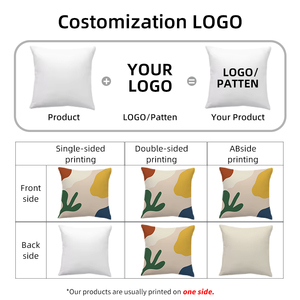 Gối ôm trang trí mềm mại, ấm áp, họa tiết tùy chỉnh, bán buôn từ nhà máy, dùng cho ghế sofa, giường, phòng khách - Product Image 3