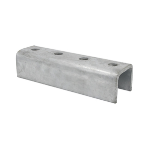 Connecteur externe en U à quatre trous HDG 6 mm, fixation facile, support profond, assemblage en acier au carbone ASTM, vente directe usine - Product Image 1