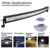 22 32 42 52 pouces 2 3 rangées 675W 540000LM haute puissance barre lumineuse LED incurvée lumière de travail pour 4x4 camion ATV voiture toit tout-terrain lumière de travail