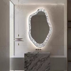 <span class=keywords><strong>Espejo</strong></span> Decorativo de <span class=keywords><strong>Baño</strong></span> de Moda de 60X100CM, <span class=keywords><strong>Espejo</strong></span> Irregular de Estilo Retro del Norte, <span class=keywords><strong>Espejo</strong></span> de Escritorio - Product Image 3