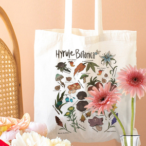 Borsa a tracolla personalizzata in tela con motivo vintage Hyrule <span class=keywords><strong>Botanica</strong></span>, borsa da viaggio riutilizzabile da donna con logo - Product Image 4