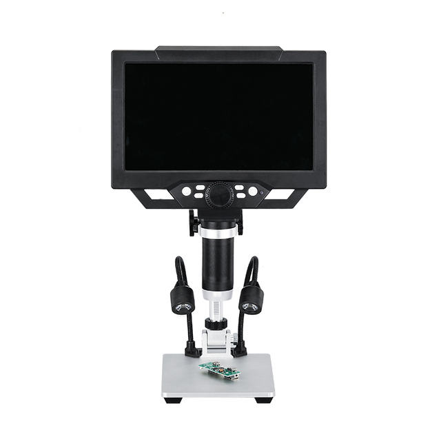 1600x Digital Microscope with 9-Inch LCD Screen 1080FHD & 12 Million Pixels Industrial Repair for Phones & PCBs Monocular Design