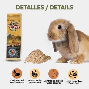 Allspan For Pets Copeaux de bois 14 L Litière naturelle pour petits animaux - Product Image 2
