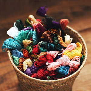 200 mélange de couleurs point de croix couture Crochet fils fil à broder coton Kit couture Crochet coloré pour ancre similaire <span class=keywords><strong>DMC</strong></span> - Product Image 5