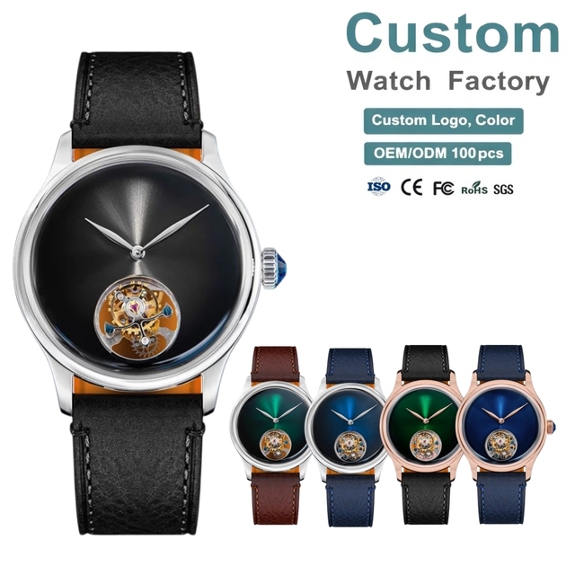 Original Seagull Tourbillon Watch OEM Customized High-End Seagull ST8000 Tourbillon Series Mechanical Men's Watches Luxury