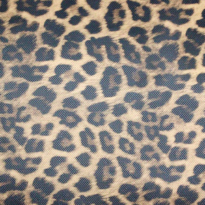 Tela de polipiel sintética con estampado de polipiel metalizada eco leopardo para hacer bolsos - Product Image 2