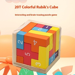 Luban khóa cho <span class=keywords><strong>Tetris</strong></span> Magic Cube DIY giáo dục gỗ Câu Đố khối xây dựng cho học sinh tiểu học vui vẻ toán học đồ chơi cho - Product Image 2