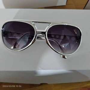 Cadılar bayramı altın yıldız güneş gözlüğü 50s 60s Rock tarzı serin klasik altın parti gözlüğü cadılar bayramı doğum günü partisi için - Product Image 6