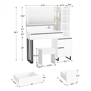 Fournisseur transfrontalier de miroirs de maquillage <span class=keywords><strong>LED</strong></span> avec éclairage pour la beauté, destinés au commerce extérieur - Product Image 5