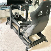 Gran oferta de coche DIY barato 4080 perfil de aluminio Marco de juego de conducción de automóviles simulador de carreras Sim Rig Simulador de cabina de carreras