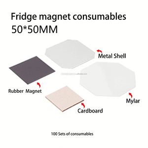 Máquina Manual para Hacer Chapas Metálicas Cuadradas, Máquina para Hacer Botones Magnéticos para Refrigerador, Máquina para Hacer Insignias - Product Image 4