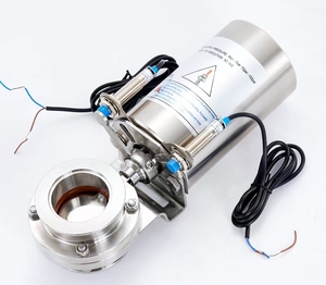 Dairy/Beverage Industry Stainless Steel Pneumatic <b>Quick</b> Install With Feedback Cable 1/2"-4" Product Selling Points Material Full - Product Image 1