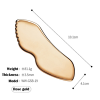 Outil facial Gua Sha en acier inoxydable, peigne métallique pour le visage, outil de soin de la peau, Gua Sha pour sculpter le visage, pour raffermir la peau, drainage lymphatique