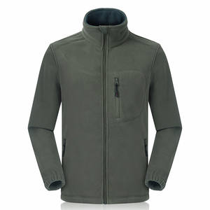 جواكيت مطرزة من صوف قطبي بسحاب وجواكيت نسائية بياقة قائمة وشعار أمامي ملابس طويلة - Product Image 1