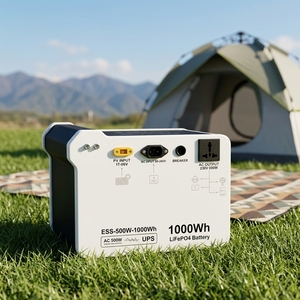 สถานีพลังงานสำรองฉุกเฉินพลังงานแสงอาทิตย์ CE 500W 1000Wh LiFePO4 MPPT คุณภาพสูง พร้อมคลื่นไซน์บริสุทธิ์ สำหรับกิจกรรมกลางแจ้ง - Product Image 6
