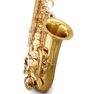 Saxofón Alto para principiantes Jek Bari en oro con acabado de laca de latón - Product Image 1
