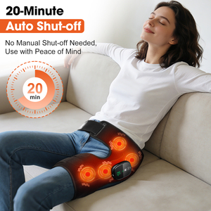 Appareil de <span class=keywords><strong>massage</strong></span> vibrant chauffant sans fil à piles pour fesses et cuisses, soulagement de la douleur, ceinture herniaire, masseur pour les articulations de la hanche et les jambes - Product Image 5