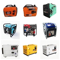 Générateur à gaz portable à onduleur monophasé refroidi par air haute efficacité 1 KW 2 KW 3 KW 4 KW 5 KW 6 KW 7 KW 1KVA 2KVA