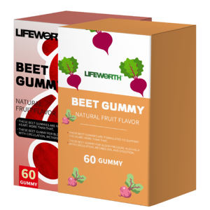 Bonbons de racine de betterave OEM prétravaillés Lifeworth avec bonbons oursons gommeux magnésium et vitamine C - Product Image 6