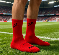 Chaussettes de football antidérapantes de haute qualité de grandes marques, chaussettes de compression pour le football, chaussettes de course durables pour l'élite, vente en gros