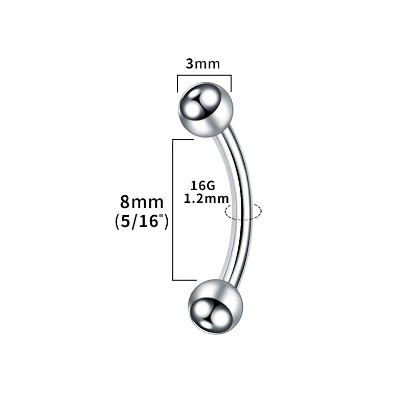 Titanium 1.2*8 3mm beads