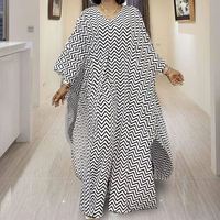 2022 femmes col en v longue Robe costumes afrique nouvelle mode imprimé en mousseline de soie grande taille ample 2 pièces ensemble longue Robe + pantalon costumes décontractés