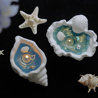 Handgemachte Muschel form Gips glas Soja Wachs Ornament Conch Jelly Duft kerze für Hochzeiten & Geburtstage Blumen atmosphäre Geschenk