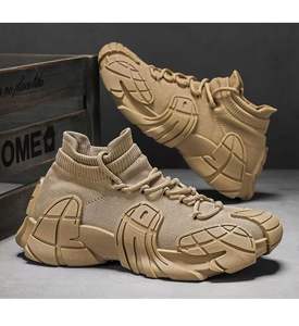 Chaussures de randonnée décontractées pour hommes et femmes, respirantes, en maille, à lacets, baskets de course confortables, antidérapantes, tendance - Product Image 6