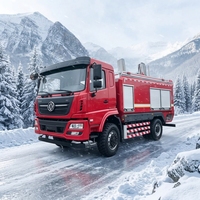 Nouveau camion-citerne de lutte contre les incendies Dongfeng 44 Wildland, 2000L, moteur diesel Cummins, pompe CB40, véhicule tout-terrain, portée de 65m, transmission manuelle