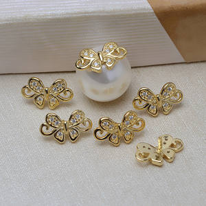 Accesorio de Joyería de Plata 925 Hecho a Mano, Tapa de Cuentas en Forma de Mariposa Barroca de 6mm, Colgante Hueco para Joyería de Plata-3846 - Product Image 2