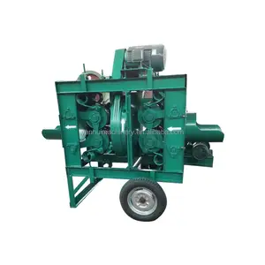 Vertical wood log peeling machine Tree log peeler machine Wood skin removing machine