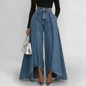 <span class=keywords><strong>Jeans</strong></span> da Donna a <span class=keywords><strong>Vita</strong></span> <span class=keywords><strong>Alta</strong></span>, Gamba Dritta, Stile Francese, Nuova Collezione Autunno 2026 - Vendita all'Ingrosso per Boutique - Product Image 1